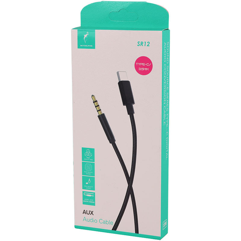 کابل تبدیل Sky Dolphin SR12 AUX To Type-C 1m