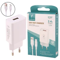 شارژر دیواری فست شارژ Sky Dolphin SC36T 2.4A 12W