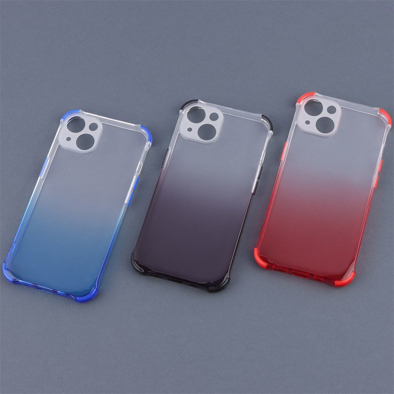 قاب ژله ای دو رنگ ضربه گیردار محافظ لنزدار iPhone 13