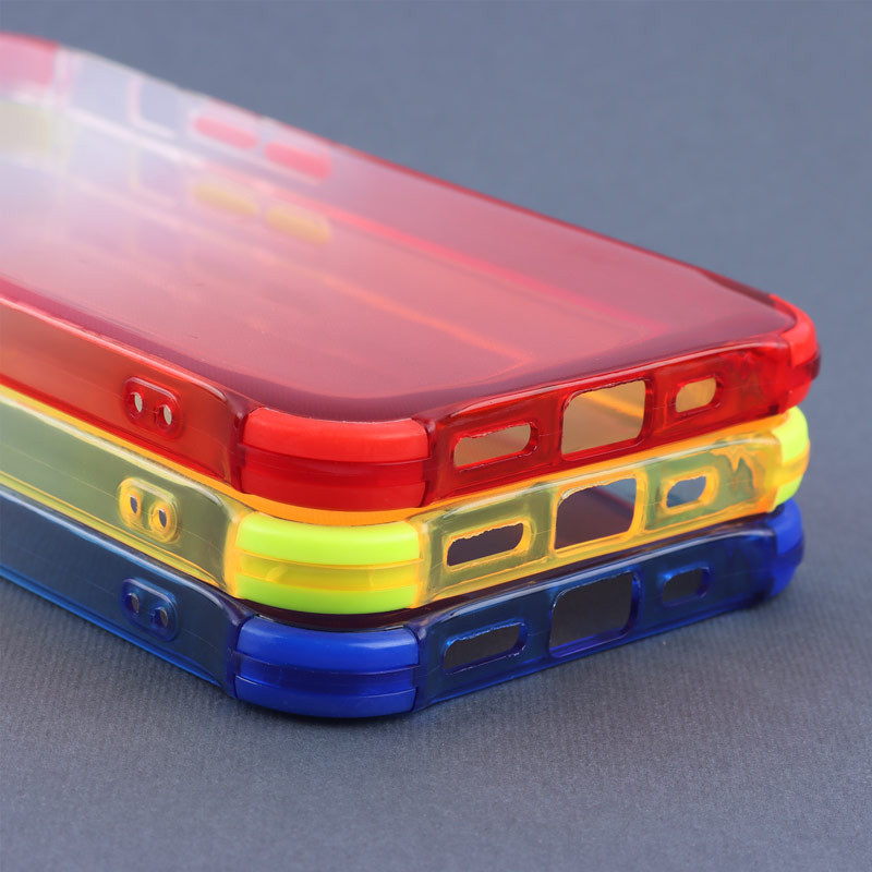 قاب ژله ای دو رنگ ضربه گیردار محافظ لنزدار iPhone 13