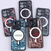 قاب PC طرحدار MagSafe محافظ لنزدار Xiaomi Poco X6