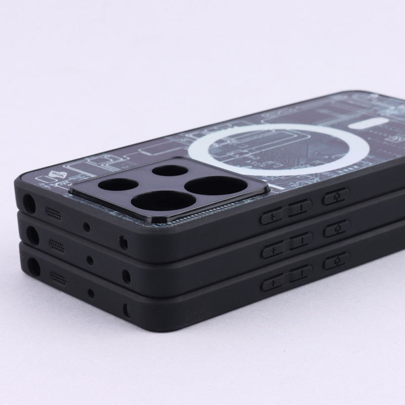 قاب PC طرحدار MagSafe محافظ لنزدار Xiaomi Poco X6