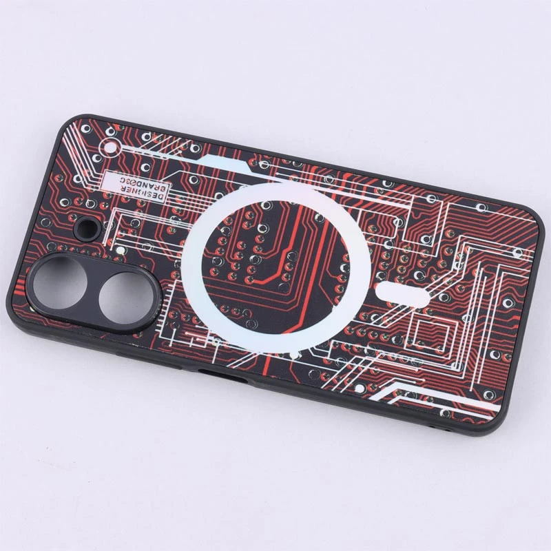 قاب PC طرحدار MagSafe محافظ لنزدار Xiaomi Redmi 13C / Poco C65
