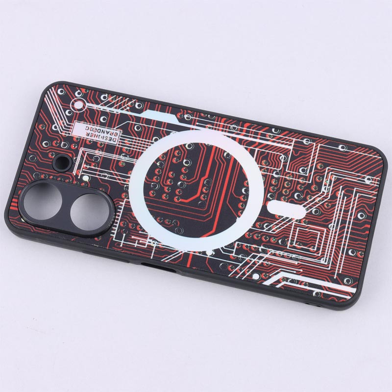 قاب PC طرحدار MagSafe محافظ لنزدار Xiaomi Redmi 13C / Poco C65