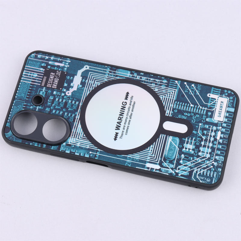 قاب PC طرحدار MagSafe محافظ لنزدار Xiaomi Redmi 13C / Poco C65