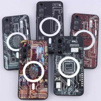 قاب PC طرحدار MagSafe محافظ لنزدار Samsung Galaxy S23 FE 5G