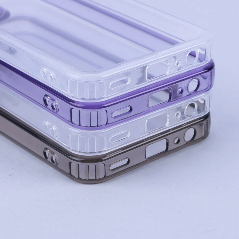قاب PC پشت شفاف Lucky Case دور رنگی Samsung Galaxy A15