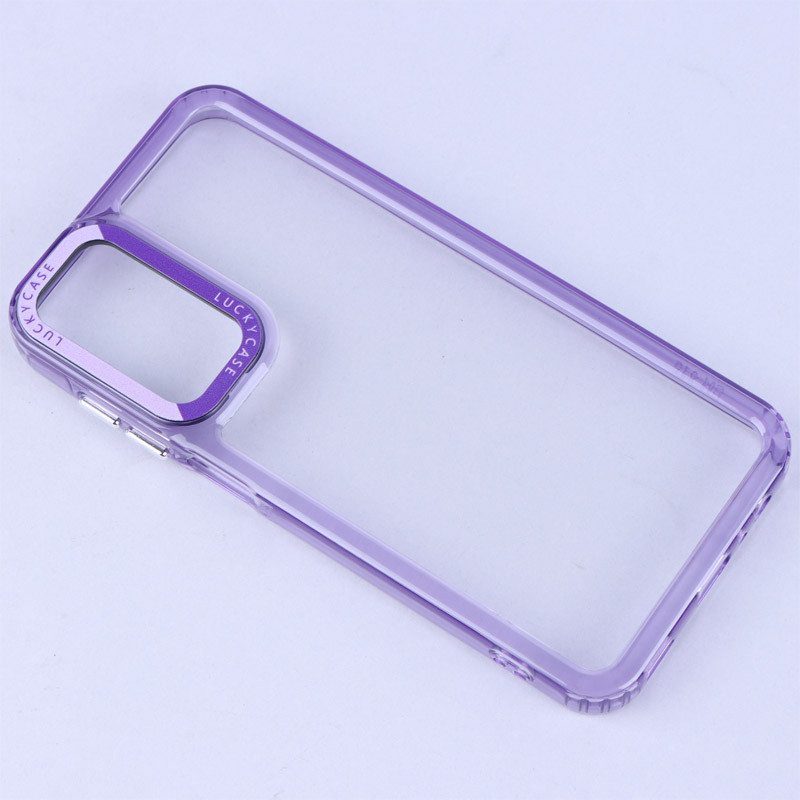 قاب PC پشت شفاف Lucky Case دور رنگی Samsung Galaxy A15