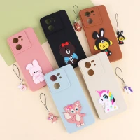 قاب عروسکی برجسته محافظ لنزدار Xiaomi 13T + آویز