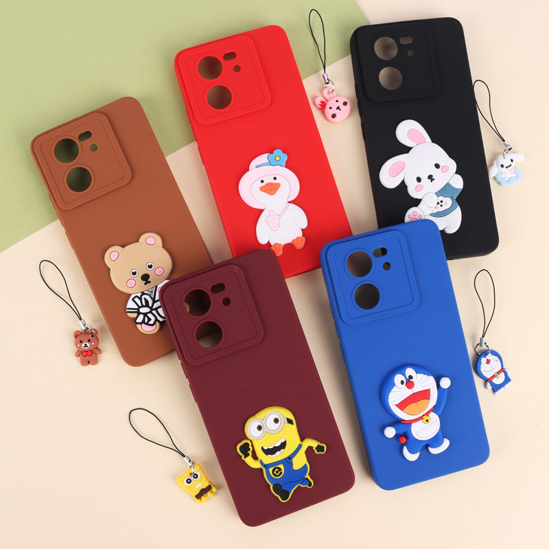 قاب عروسکی برجسته محافظ لنزدار Xiaomi 13T + آویز
