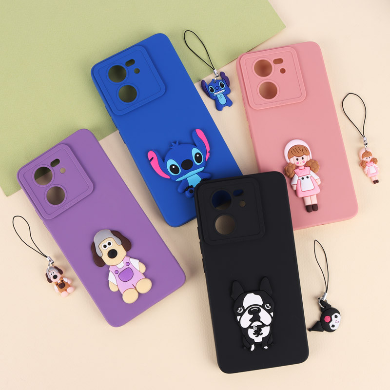 قاب عروسکی برجسته محافظ لنزدار Xiaomi 13T + آویز