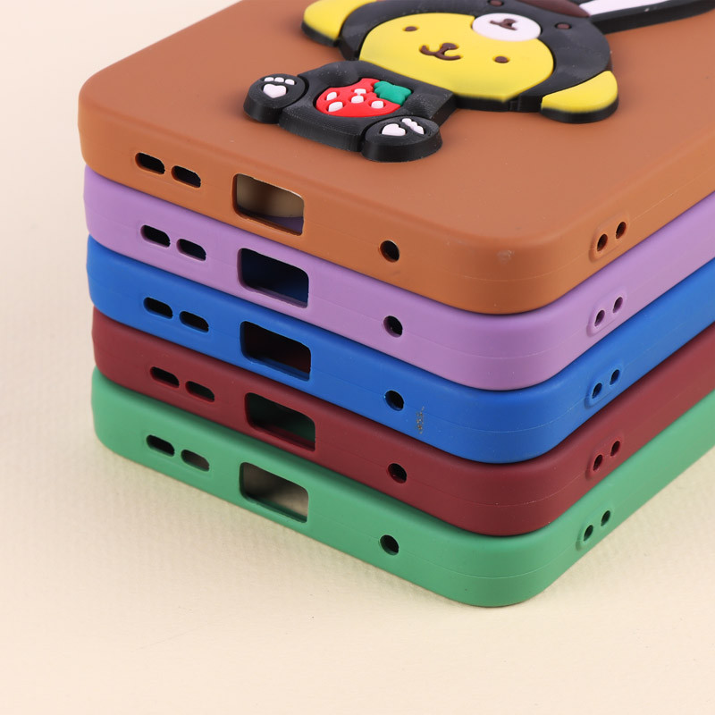 قاب عروسکی برجسته محافظ لنزدار Xiaomi Redmi Note 12 4G + آویز