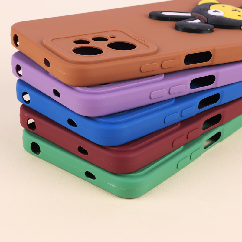 قاب عروسکی برجسته محافظ لنزدار Xiaomi Redmi Note 12 4G + آویز