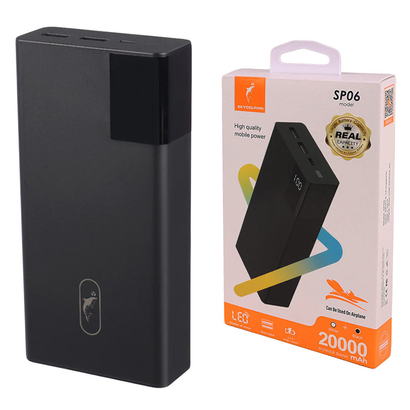 پاور بانک فست شارژ 20000 اسکای دلفین Sky Dolphin SP06 2.4A 12W