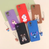 قاب عروسکی برجسته محافظ لنزدار Xiaomi Redmi Note 12 Pro 4G + آویز سری M