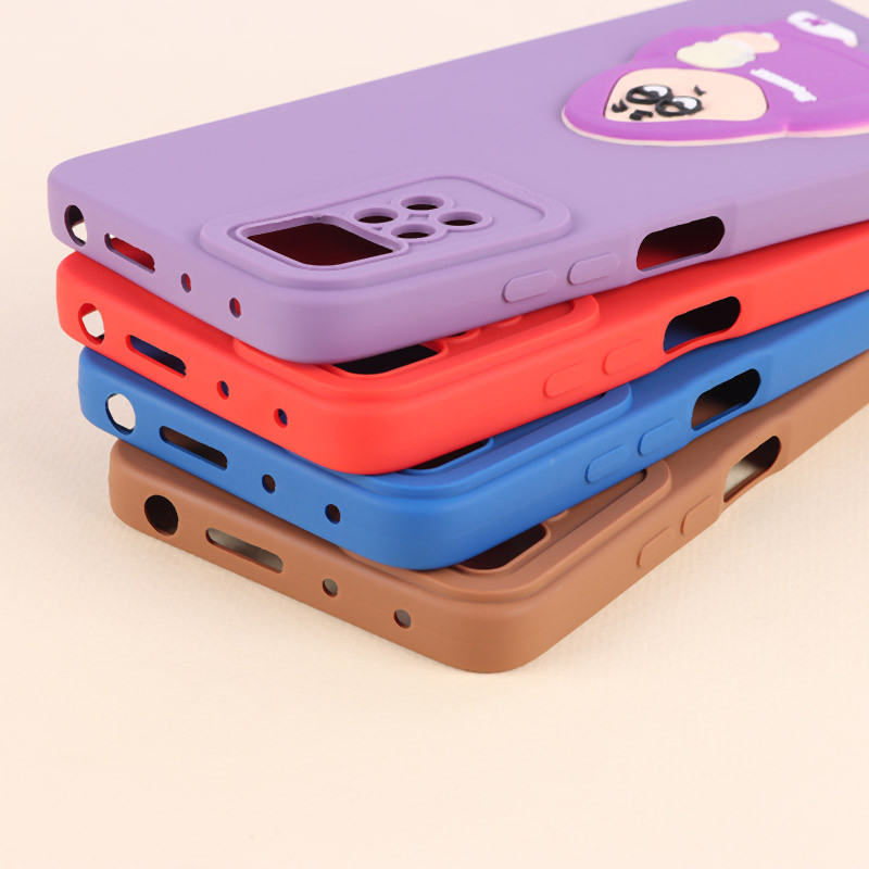 قاب عروسکی برجسته محافظ لنزدار Xiaomi Redmi Note 12 Pro 4G + آویز سری M
