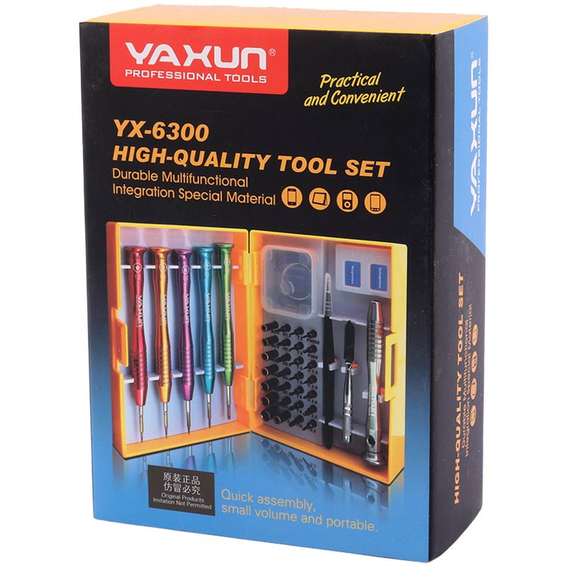 ست پیچ گوشتی تعمیرات موبایل Yaxun YX-6300