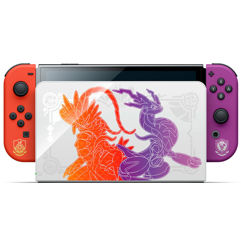 کنسول بازی نینتندو Nintendo Switch OLED Pokemon Scarlet and Violet Edition 4GB 64GB استوک