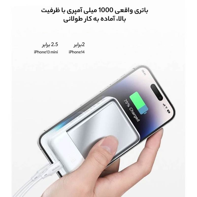 پاور بانک بی سیم فست شارژ 10000 مک دودو Mcdodo MC-593 30W