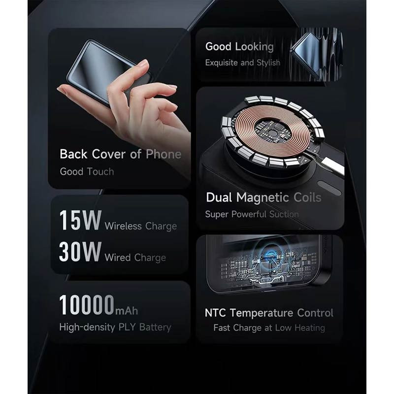 پاور بانک بی سیم فست شارژ 10000 مک دودو Mcdodo MC-593 30W