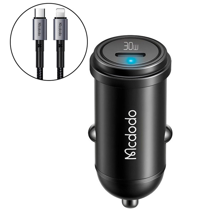 شارژر فندکی فست شارژ Mcdodo CC-7493 QC PD 3A 30W + کابل تایپ سی