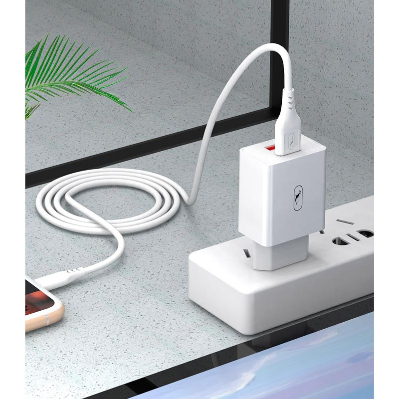 شارژر دیواری 10.5 وات اسکای دلفین SC30T 2.1A + کابل تایپ سی