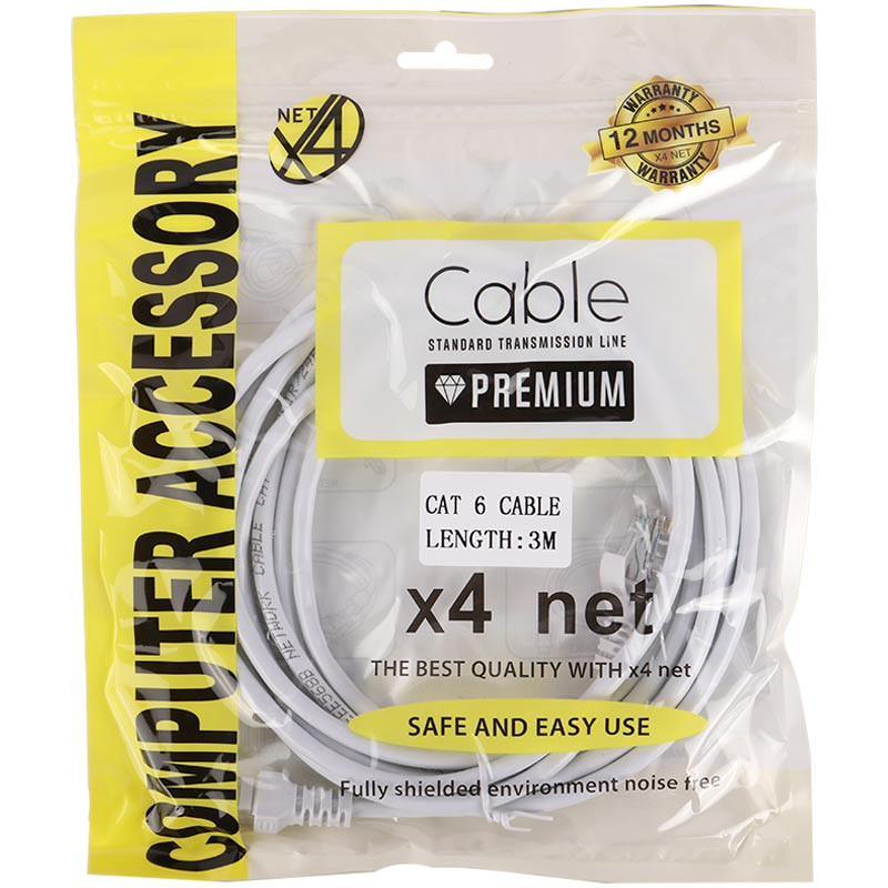 کابل شبکه X4 Net Cat6 3m