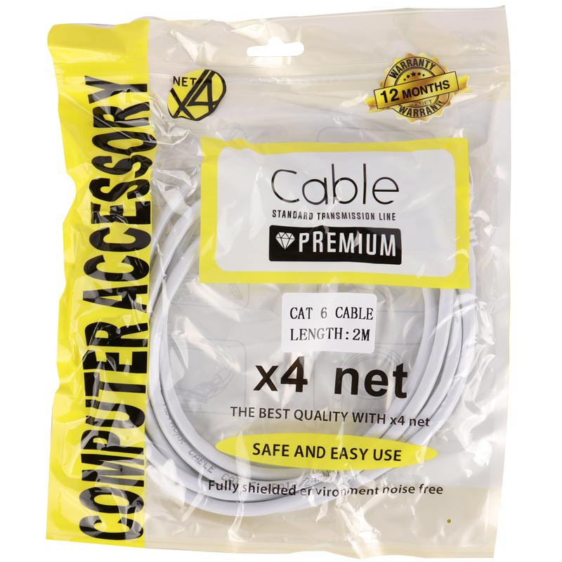 کابل شبکه X4 Net Cat6 2m