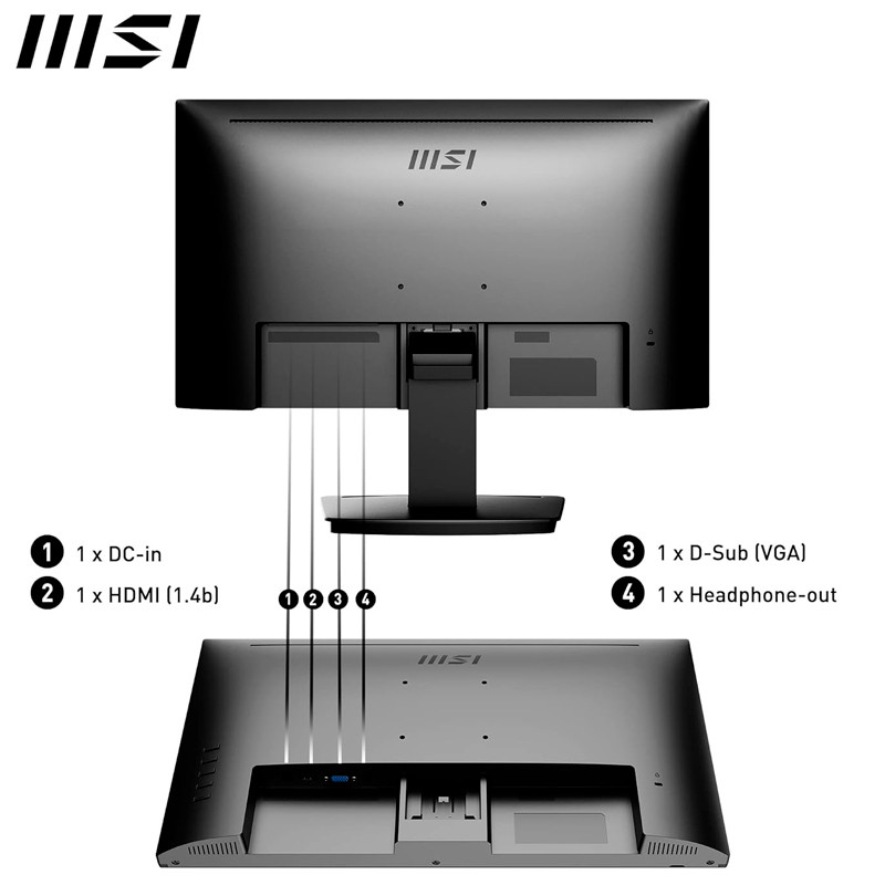 مانیتور ام اس ای PRO MP223 سایز 21.5 اینچ