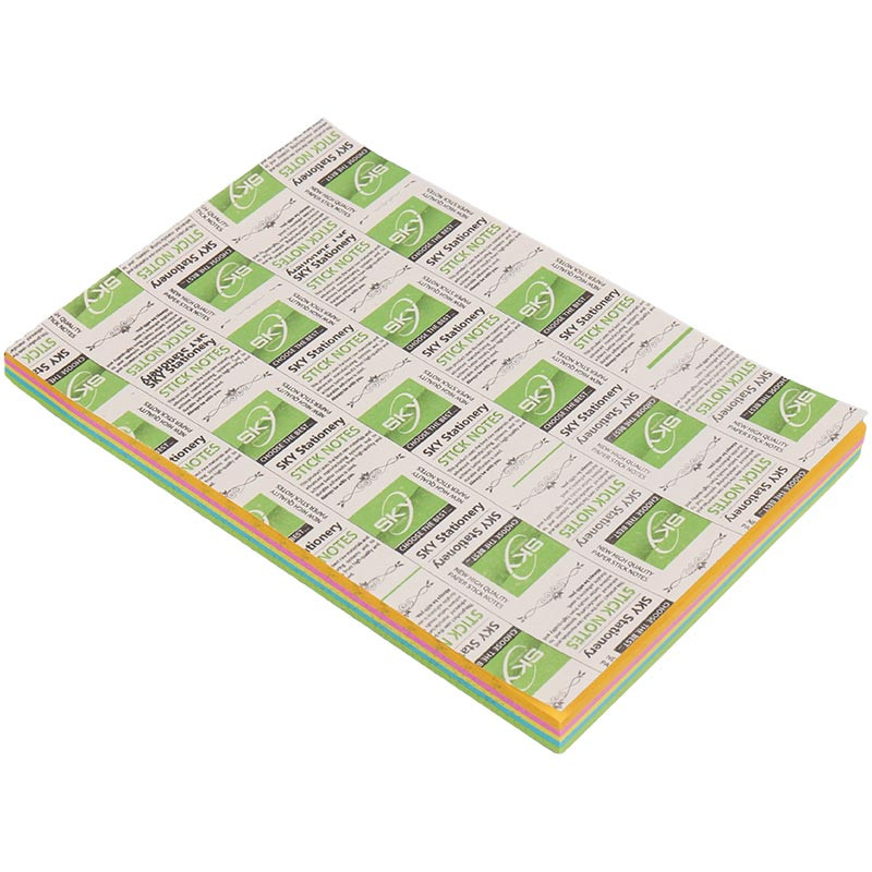 کاغذ یادداشت چسب دار رنگی Sky 14.5*10cm بسته 100 برگی