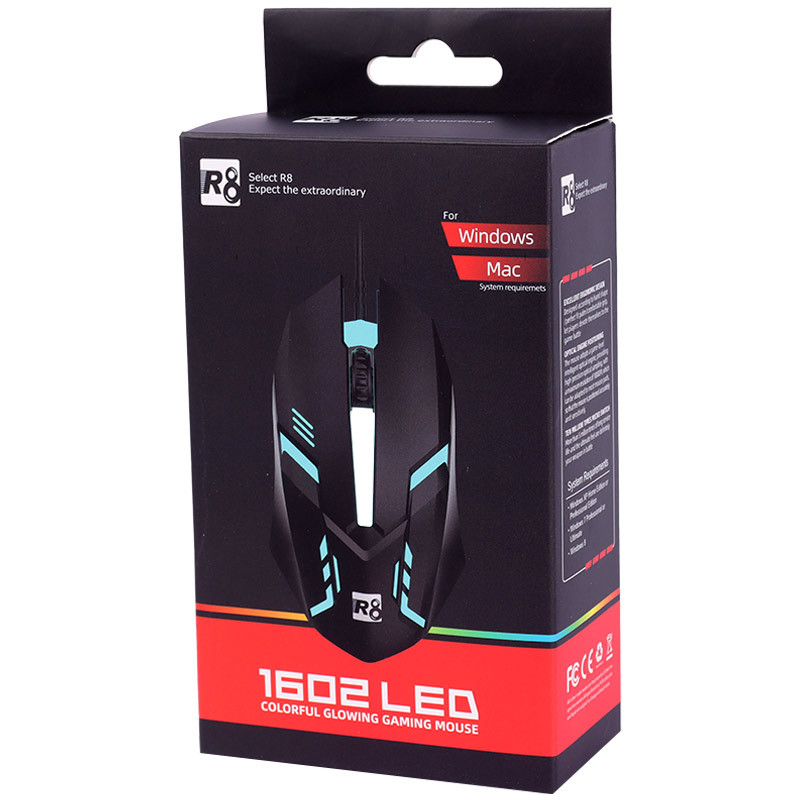 موس گیمینگ R8 1602 LED