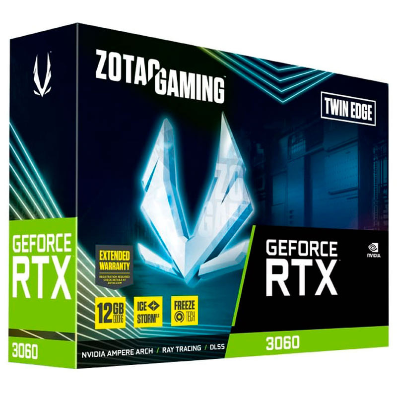 کارت گرافیک Zotac Gaming GeForce RTX3060 Twin Edge 12GB GDDR6 192Bit