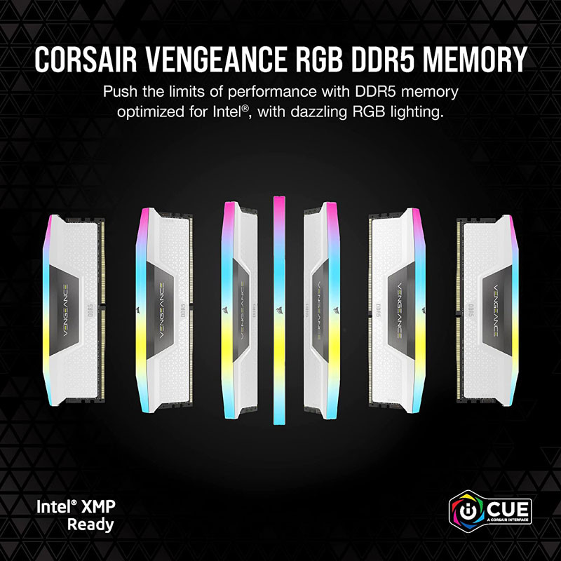 رم کامپیوتر Corsair Vengeance RGB 64GB DDR5 5600MHz CL40 Dual