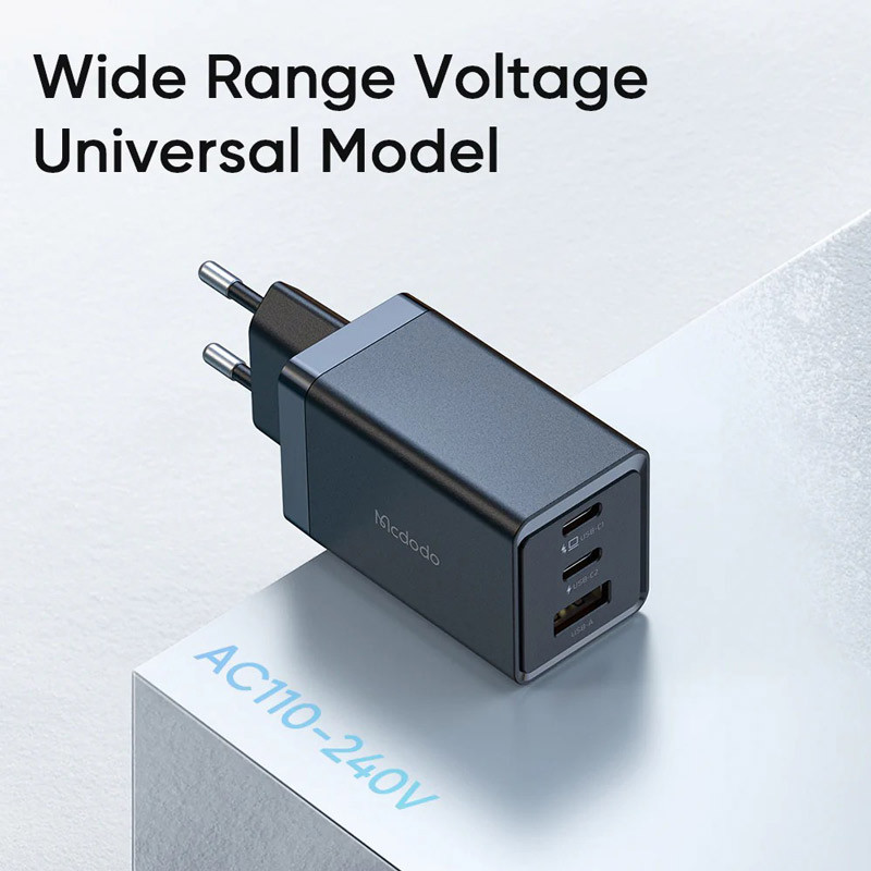 کلگی فست شارژ Mcdodo CH-154 GAN 5 Mini Pro 3Port 5A QC4.0 PD3.0 67W