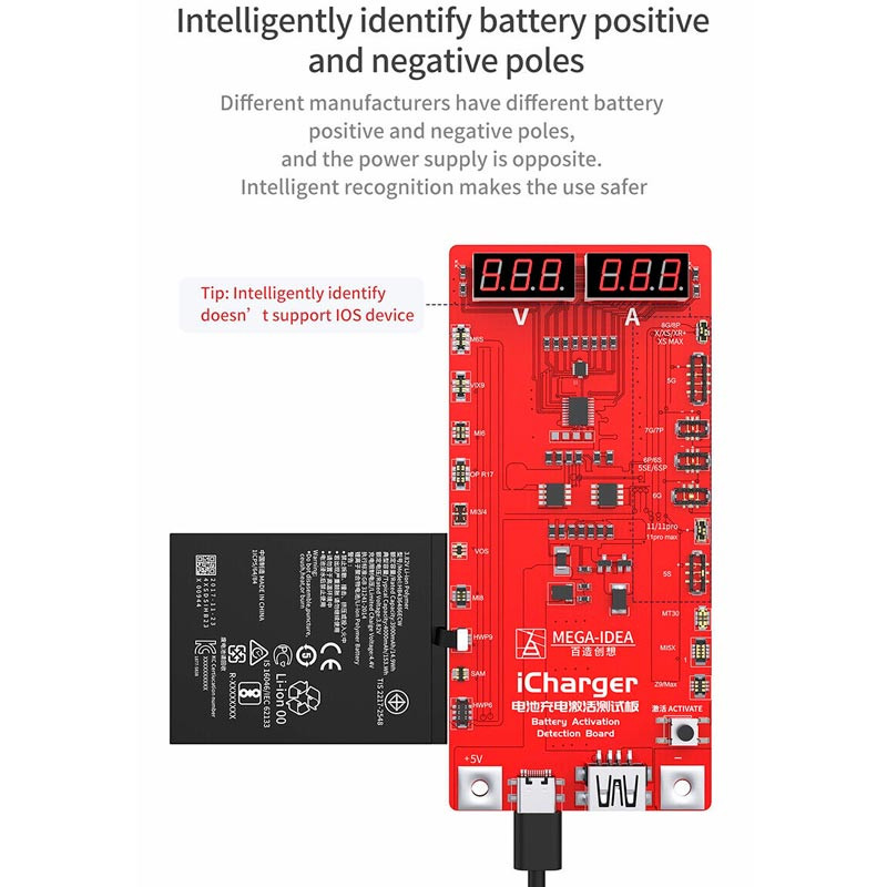 کیت شوک باتری اندروید و آیفون Qianli Mega-Idea iCharger V3.0