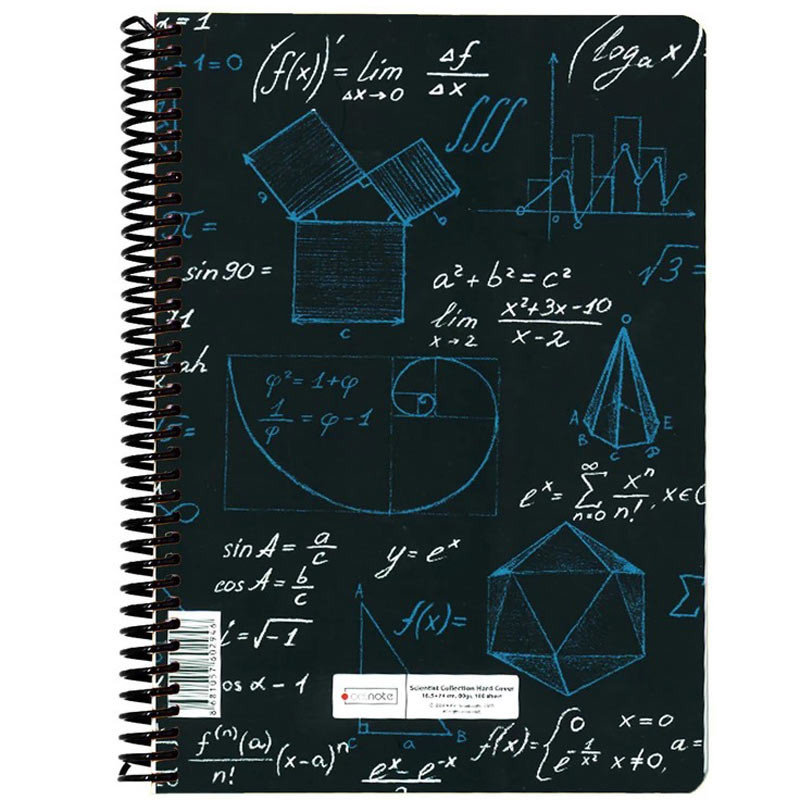 دفتر سیمی 100 برگ طرح Math&nbsp;دات نوت کد B05