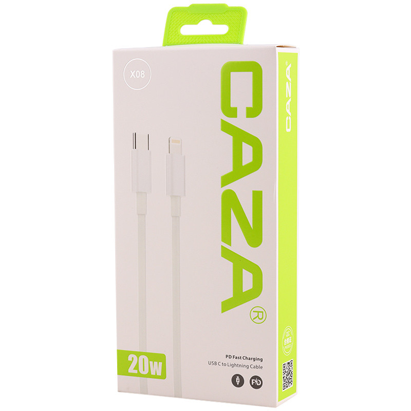 کابل تبدیل فست شارژ Caza X08 Type-C To Lightning PD 20W 1m