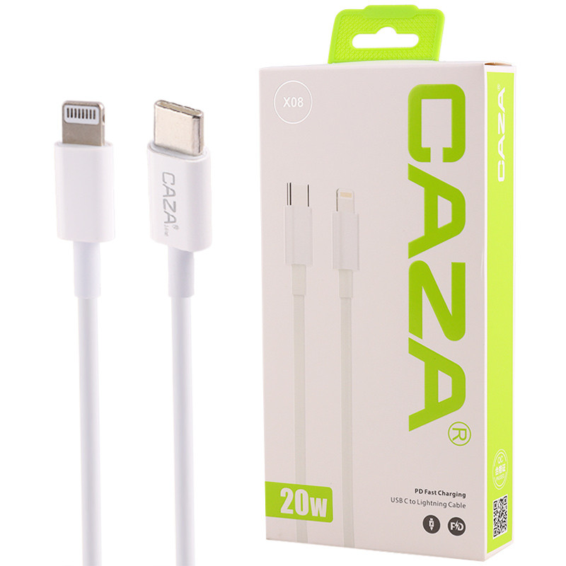 کابل تبدیل فست شارژ Caza X08 Type-C To Lightning PD 20W 1m