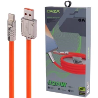 کابل تایپ سی فست شارژ Caza X07 6A 120W 1.5m