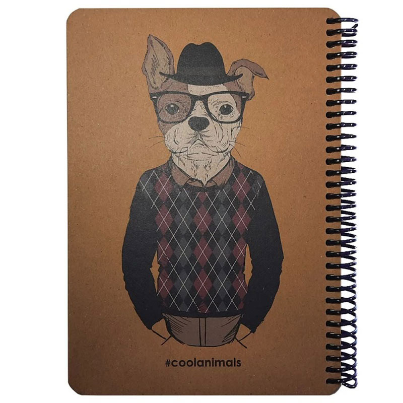 دفتر سیمی 80 برگ طرح Coolanimals دات نوت