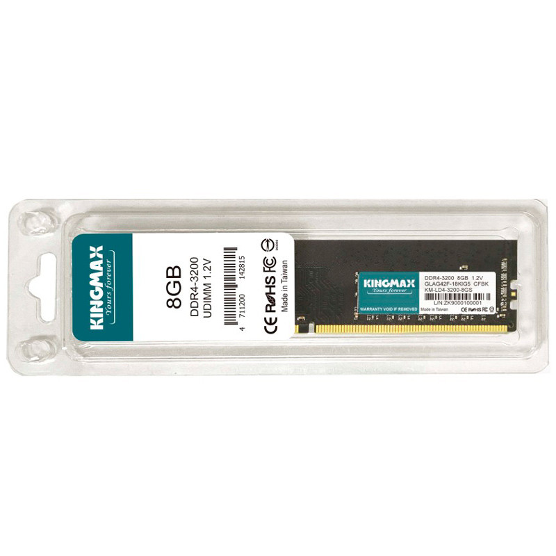 رم کامپیوتر Kingmax DDR4 16GB 3200MHz CL22 Single