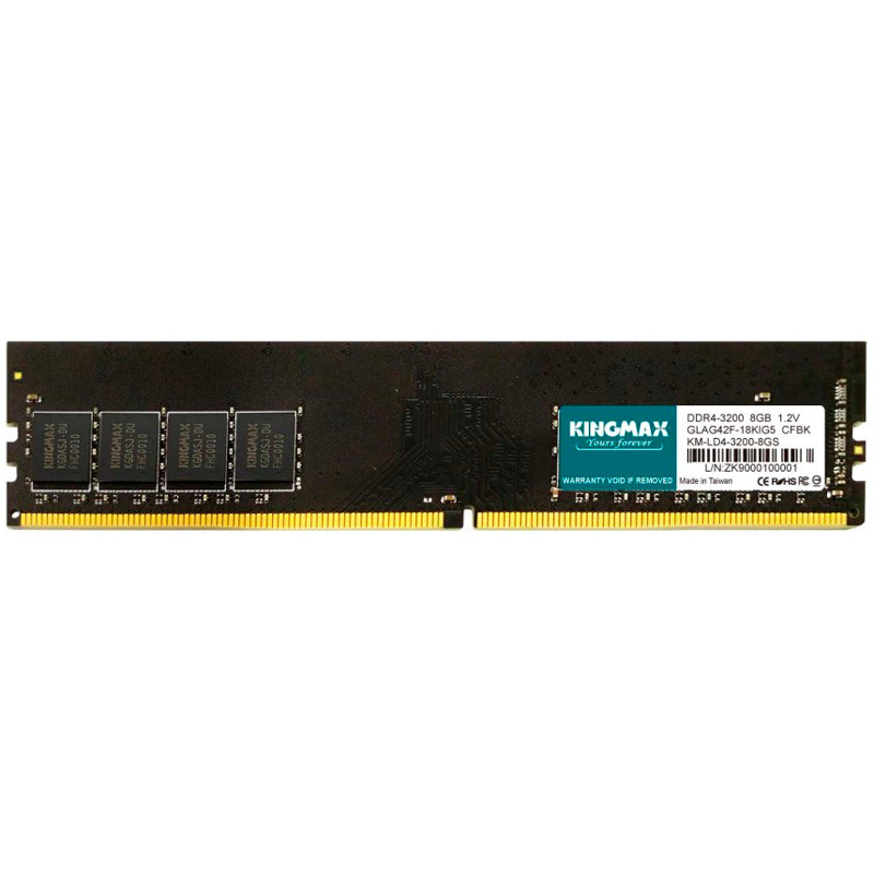 رم کامپیوتر Kingmax DDR4 16GB 3200MHz CL22 Single
