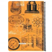 دفتر سیمی 100 برگ طرح Physics دات نوت کد B05