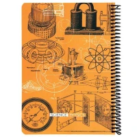 دفتر سیمی 100 برگ طرح Physics دات نوت کد B05