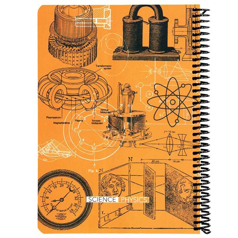 دفتر سیمی 100 برگ طرح Physics دات نوت کد B05