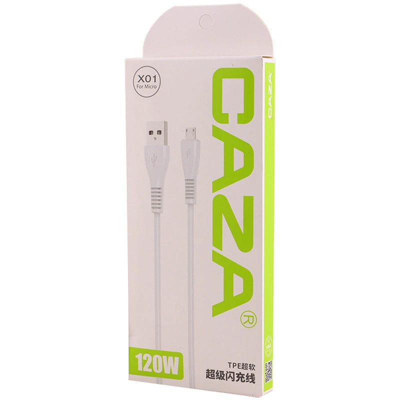 کابل میکرو یو اس بی فست شارژ Caza X01 120W 86cm