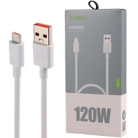 کابل میکرو یو اس بی فست شارژ Caza X120 6A 120W 1m