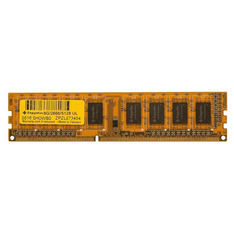 رم کامپیوتر Zeppelin DDR4 8GB 3200MHz CL18 Single