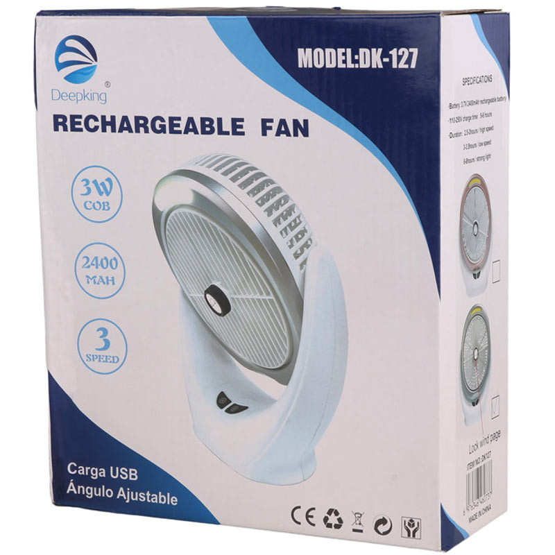 پنکه رومیزی شارژی دیپ کینگ DK-127