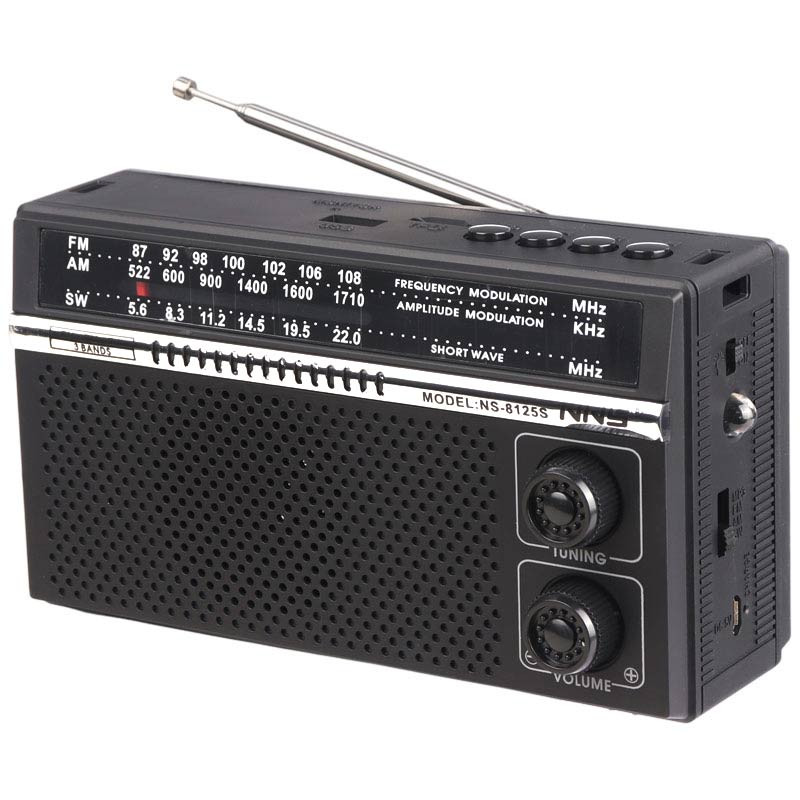 رادیو اسپیکر بلوتوثی رم و فلش خور خورشیدی NNS NS-8125S
